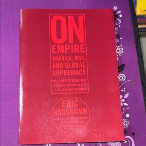 Red 'On Empire' Book by Eric Hobsbawm
